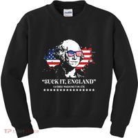Suck It England George Washington 1776 Kids Sweatshirt thumb 0