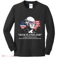 Suck It England George Washington 1776 Kids Long Sleeve Shirt thumb 0