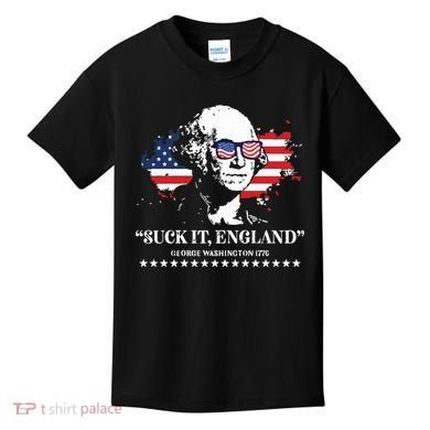 Suck It England George Washington 1776 Kids T-Shirt