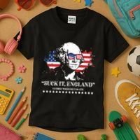 Suck It England George Washington 1776 Kids T-Shirt thumb 3