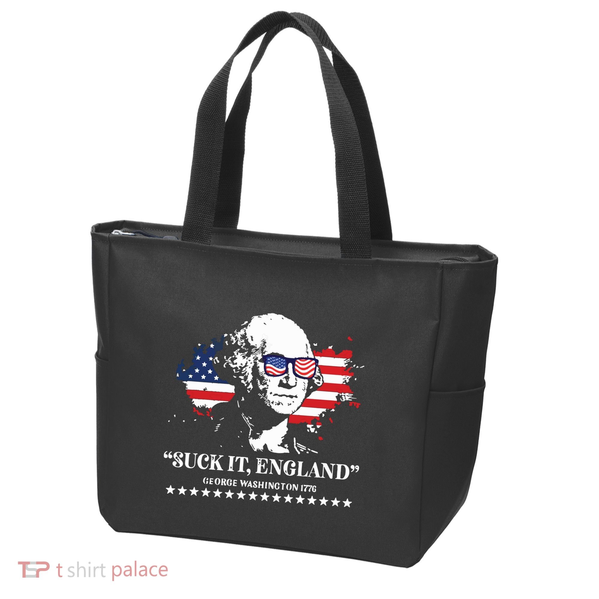 Suck It England George Washington 1776 Tote Bag