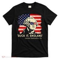 Suck It England Funny 4th Of July Funny George Washington T-Shirt thumb 0