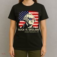 Suck It England Funny 4th Of July Funny George Washington T-Shirt thumb 4