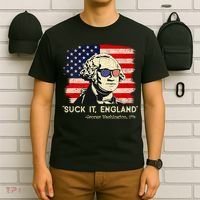 Suck It England Funny 4th Of July Funny George Washington T-Shirt thumb 6