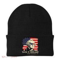 Suck It England Funny 4th Of July Funny George Washington Beanie thumb 0