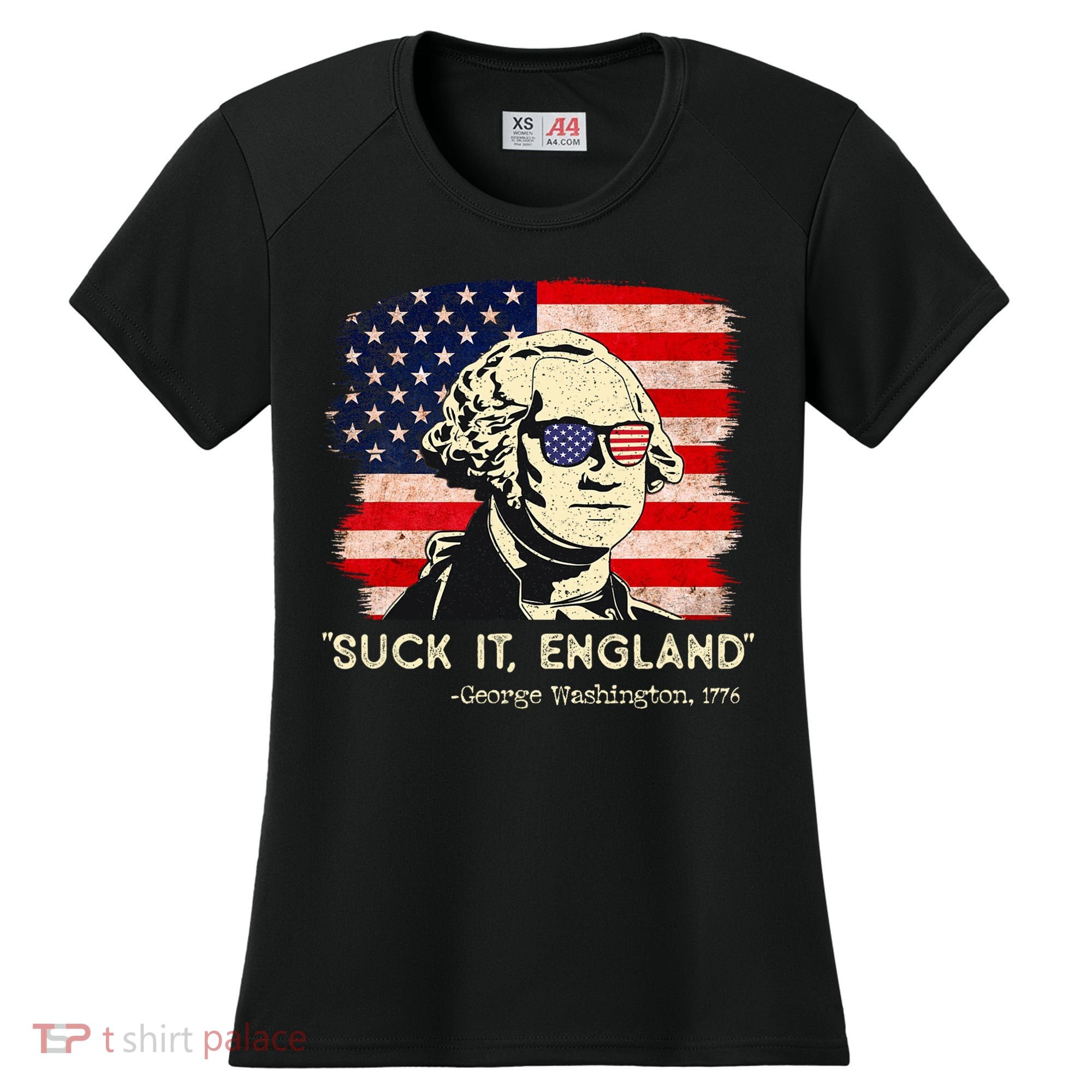Suck It England Funny 4th Of July Funny George Washington Women's Cooling Performance Crew T-Shirt