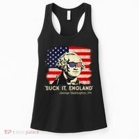 Suck It England Funny 4th Of July Funny George Washington Women's Tank Top thumb 0
