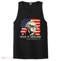 Suck It England Funny 4th Of July Funny George Washington PosiCharge Competitor Tank thumb 0