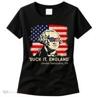 Suck It England Funny 4th Of July Funny George Washington Women's T-Shirt thumb 0
