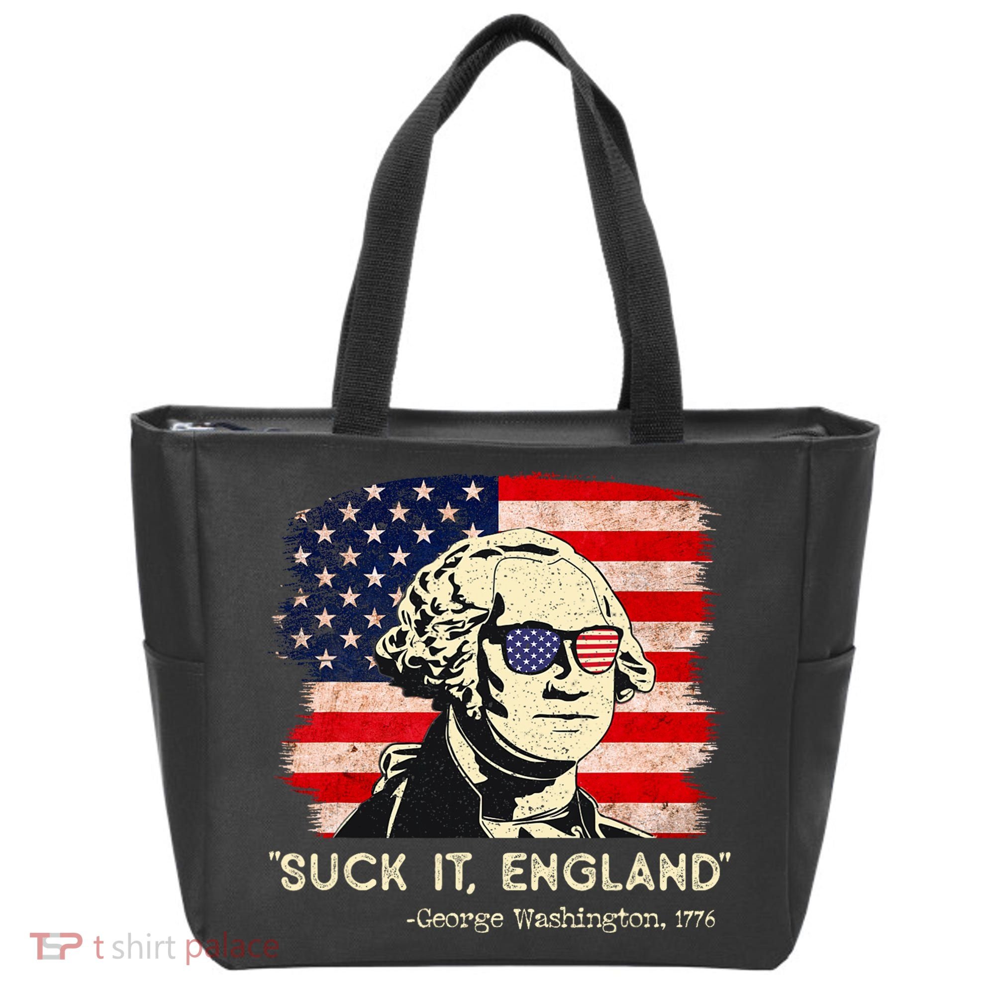 Suck It England Funny 4th Of July Funny George Washington Tote Bag