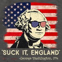 Suck It England Funny 4th Of July Funny George Washington Vector Backpack thumb 2