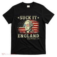 Suck It England Funny 4th Of July George Washington 1776 T-Shirt thumb 0