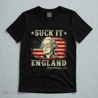 Suck It England Funny 4th Of July George Washington 1776 T-Shirt thumb 5