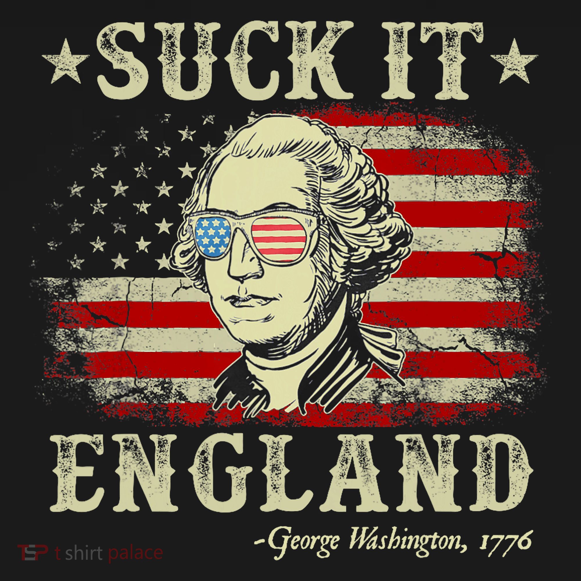 Suck It England Funny 4th Of July George Washington 1776 Women's Tank Top