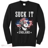 Suck It England Funny 4th of July George Washington Funny Sweatshirt thumb 0