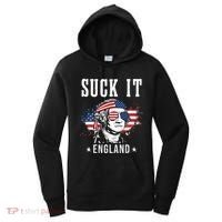 Suck It England Funny 4th of July George Washington Funny Women's Hoodie thumb 0