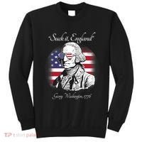 Suck It England Funny George Washington USA Flag 4th Of July Sweatshirt thumb 0
