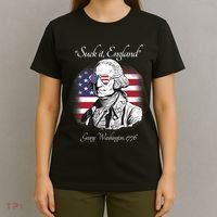 Suck It England Funny George Washington USA Flag 4th Of July T-Shirt thumb 4