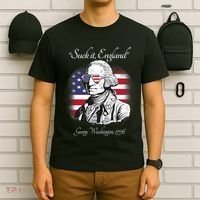 Suck It England Funny George Washington USA Flag 4th Of July T-Shirt thumb 6