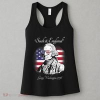 Suck It England Funny George Washington USA Flag 4th Of July Women's Tank Top thumb 3