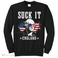 Suck It England Funny 4th of July President American Sweatshirt thumb 0