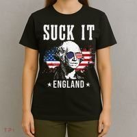 Suck It England Funny 4th of July President American T-Shirt thumb 4