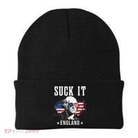 Suck It England Funny 4th of July President American Beanie thumb 0