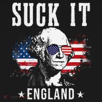 Suck It England Funny 4th of July President American Kids Sweatshirt thumb 2