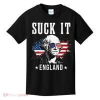 Suck It England Funny 4th of July President American Kids T-Shirt thumb 0