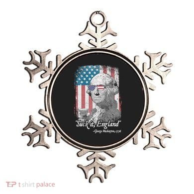 Suck It England Funny 4th of July George Washington 1776 Ornament