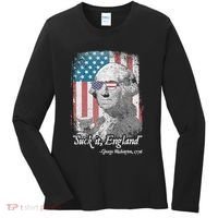 Suck It England Funny 4th of July George Washington 1776 Women's Long Sleeve Shirt thumb 0