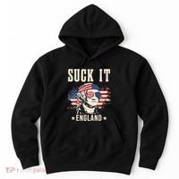 Suck It England Funny 4th Of July George Washington Hoodie thumb 0