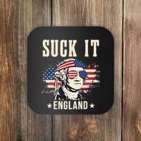 Suck It England Funny 4th Of July George Washington Coaster thumb 0