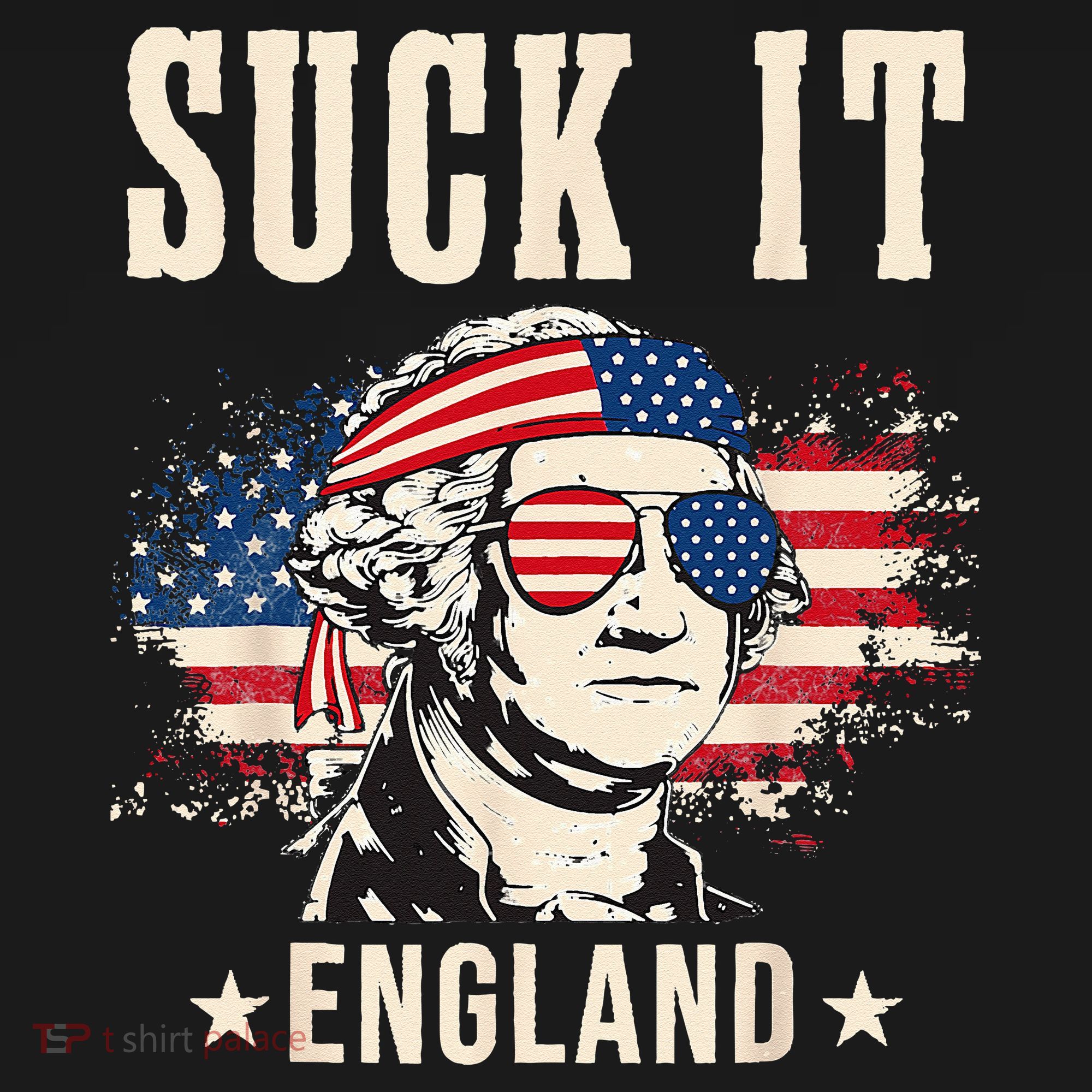 Suck It England Funny 4th Of July George Washington Mousepad