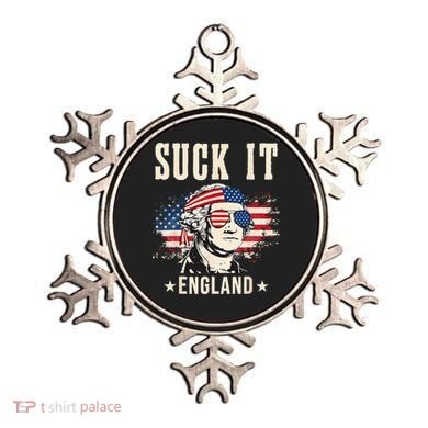 Suck It England Funny 4th Of July George Washington Ornament