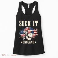 Suck It England Funny 4th Of July George Washington Women's Tank Top thumb 0