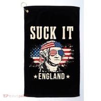 Suck It England Funny 4th Of July George Washington Golf Towel thumb 0