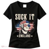 Suck It England Funny 4th Of July George Washington Women's T-Shirt thumb 0