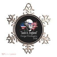 SUCK IT ENGLAND Funny 4th Of July George Washington 1776 Ornament thumb 0