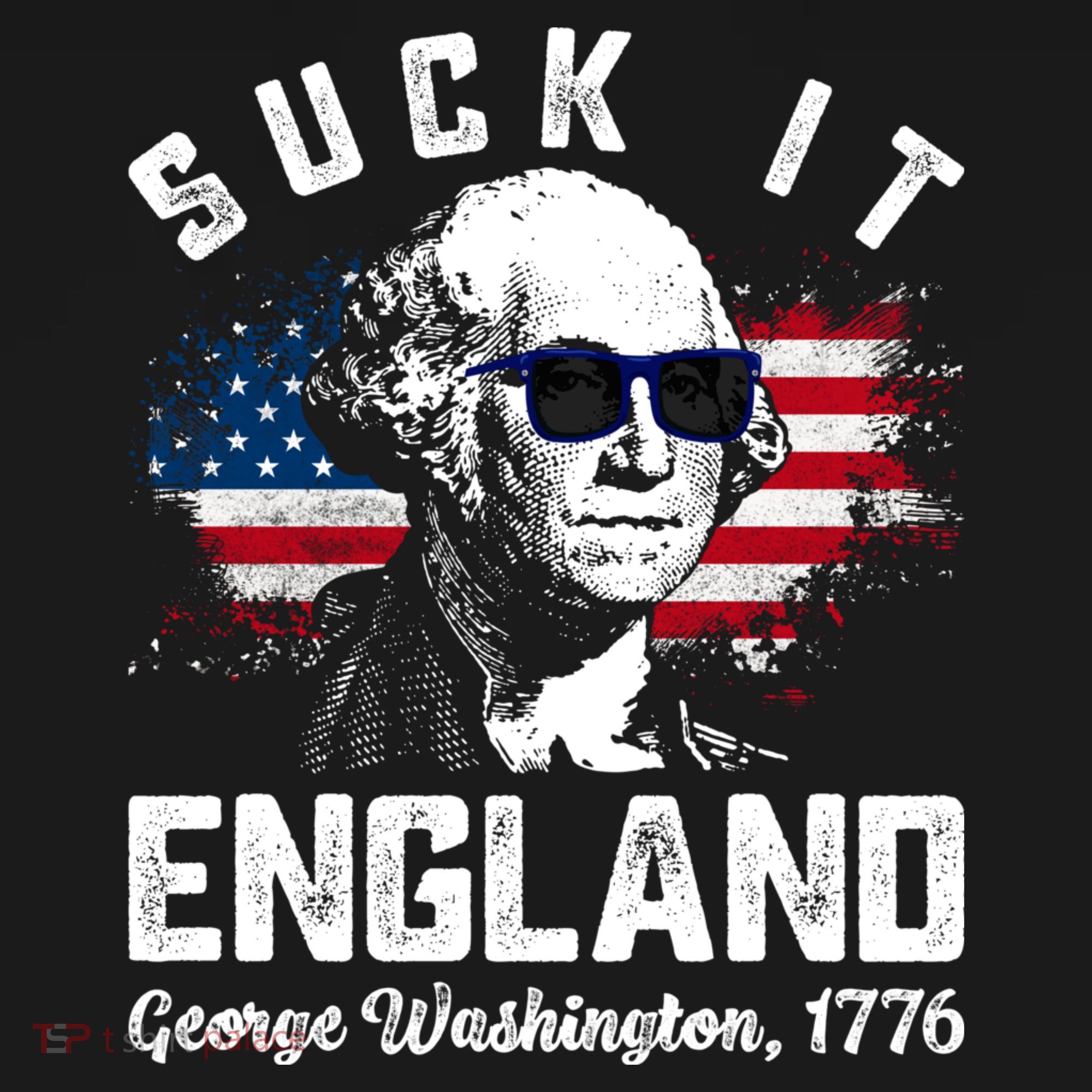 SUCK IT ENGLAND Funny 4th Of July George Washington 1776 Women's Hoodie