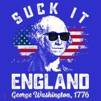SUCK IT ENGLAND Funny 4th Of July George Washington 1776 Sweatshirt thumb 3