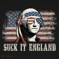 Suck It England Funny 4th Of July George Washington Us Flag Ornament thumb 1