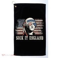 Suck It England Funny 4th Of July George Washington Us Flag Golf Towel thumb 0