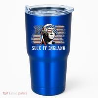 Suck It England Funny 4th Of July George Washington Us Flag Tumbler thumb 0