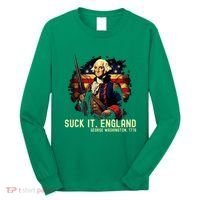Suck It England George Washington 1776 Long Sleeve Shirt thumb 0