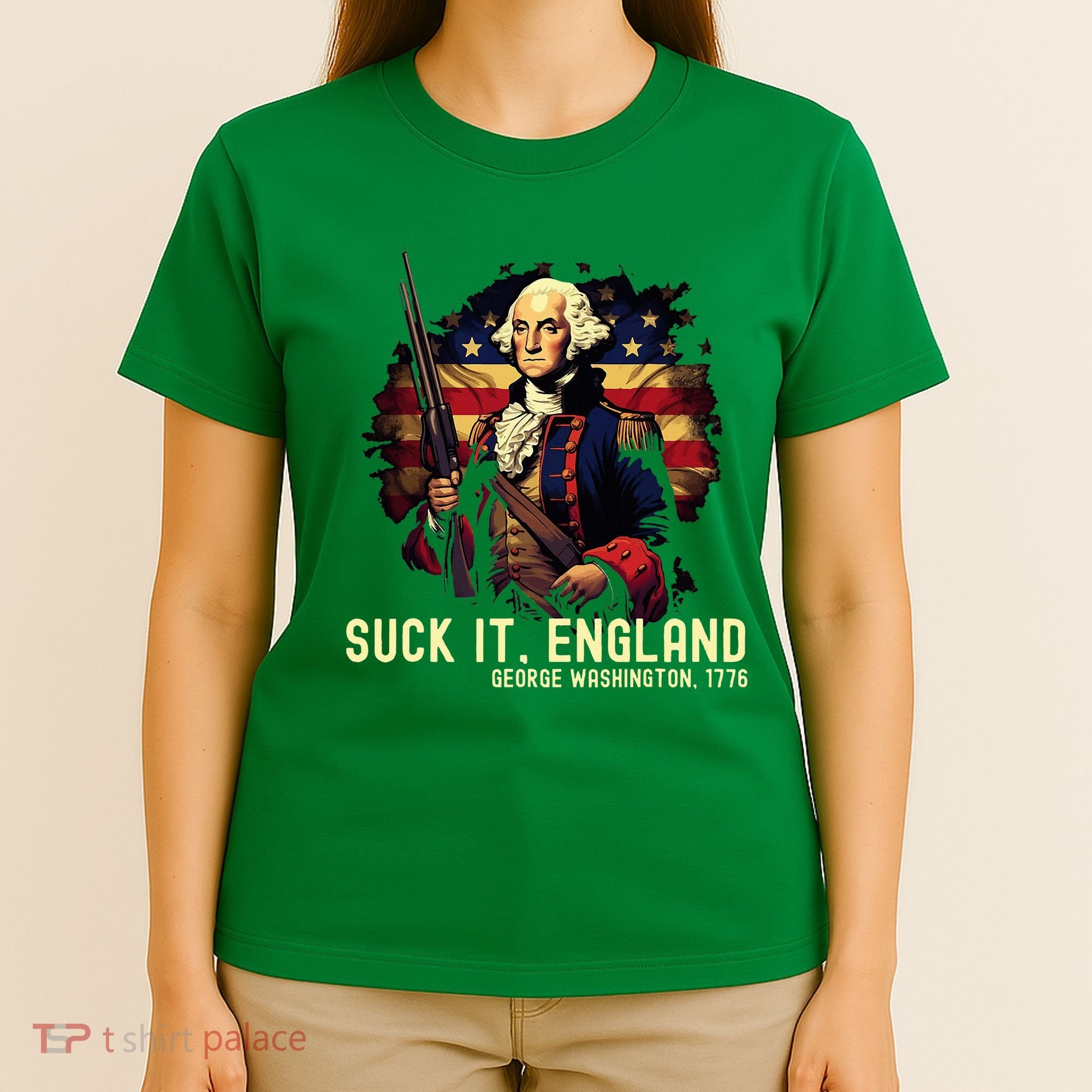Suck It England George Washington 1776 T-Shirt