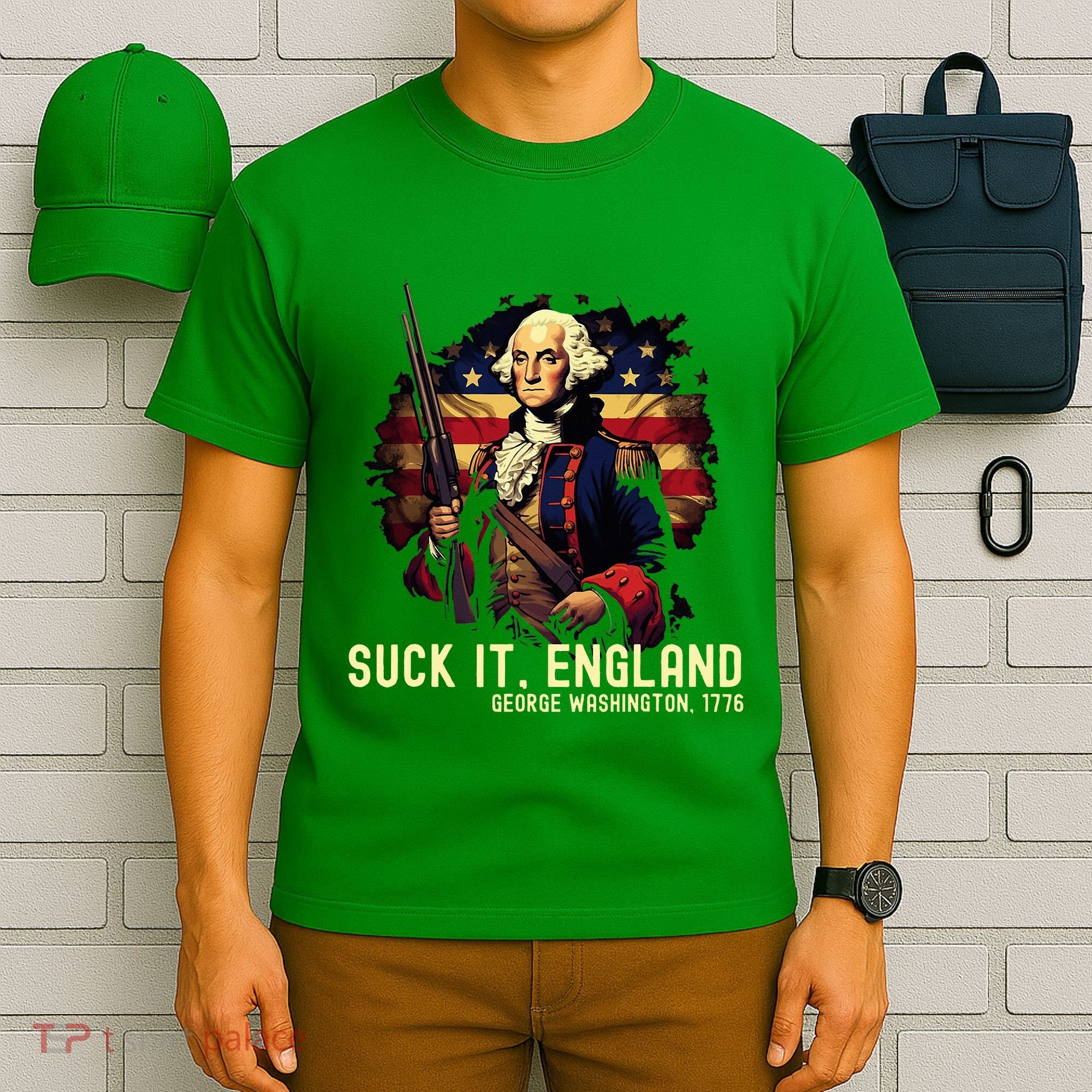 Suck It England George Washington 1776 T-Shirt