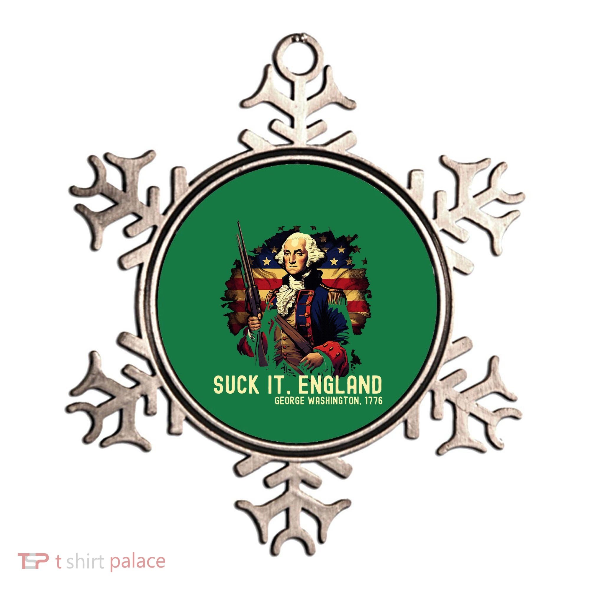 Suck It England George Washington 1776 Ornament