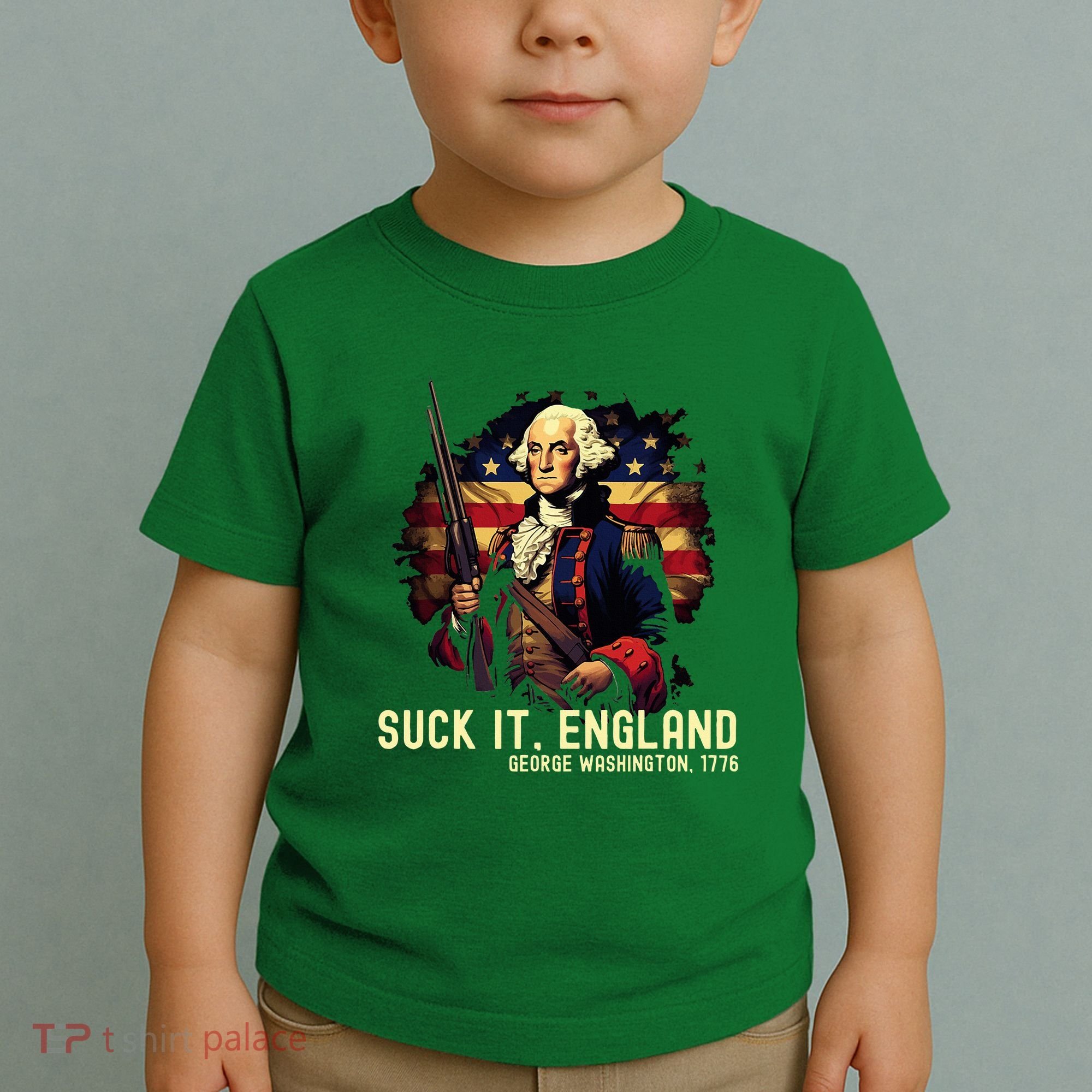 Suck It England George Washington 1776 Toddler T-Shirt