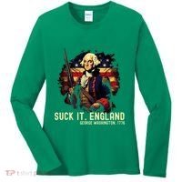 Suck It England George Washington 1776 Women's Long Sleeve Shirt thumb 0
